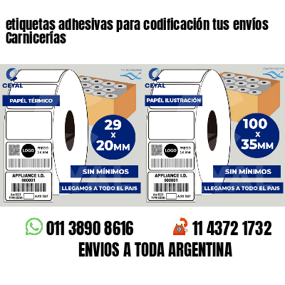 etiquetas adhesivas para codificación tus envíos Carnicerías