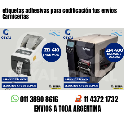 etiquetas adhesivas para codificación tus envíos Carnicerías