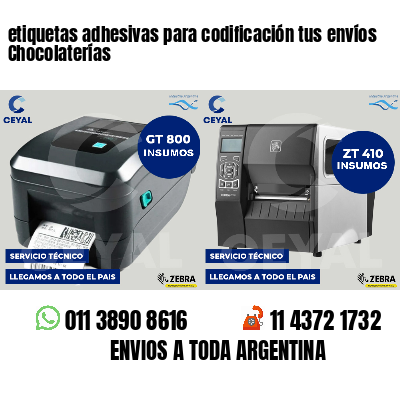 etiquetas adhesivas para codificación tus envíos Chocolaterías