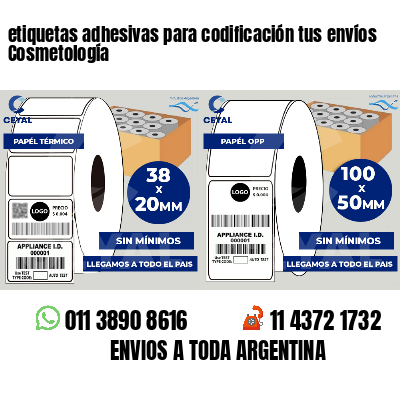 etiquetas adhesivas para codificación tus envíos Cosmetología