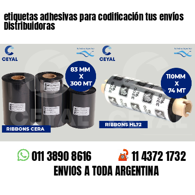 etiquetas adhesivas para codificación tus envíos Distribuidoras