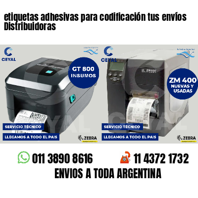 etiquetas adhesivas para codificación tus envíos Distribuidoras