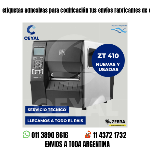 etiquetas adhesivas para codificación tus envíos Fabricantes de calzado