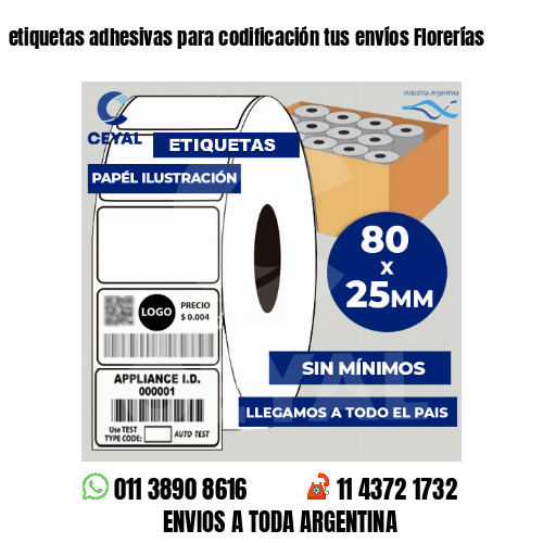 etiquetas adhesivas para codificación tus envíos Florerías