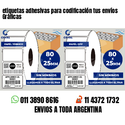 etiquetas adhesivas para codificación tus envíos Gráficas