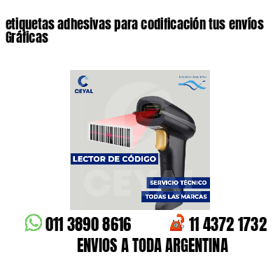 etiquetas adhesivas para codificación tus envíos Gráficas