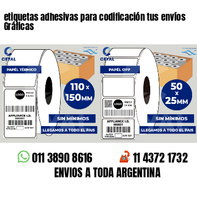 etiquetas adhesivas para codificación tus envíos Gráficas