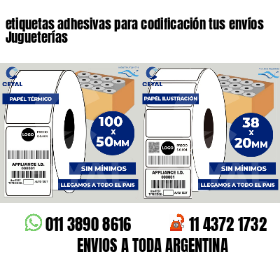 etiquetas adhesivas para codificación tus envíos Jugueterías