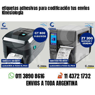 etiquetas adhesivas para codificación tus envíos Kinesiología
