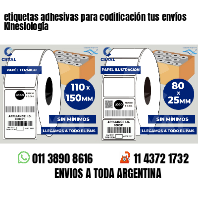 etiquetas adhesivas para codificación tus envíos Kinesiología
