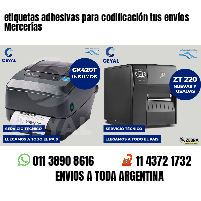 etiquetas adhesivas para codificación tus envíos Mercerías