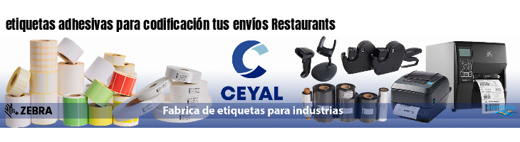 etiquetas adhesivas para codificación tus envíos Restaurants