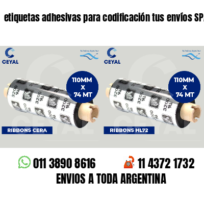 etiquetas adhesivas para codificación tus envíos SPA