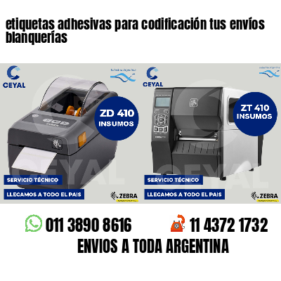 etiquetas adhesivas para codificación tus envíos blanquerías
