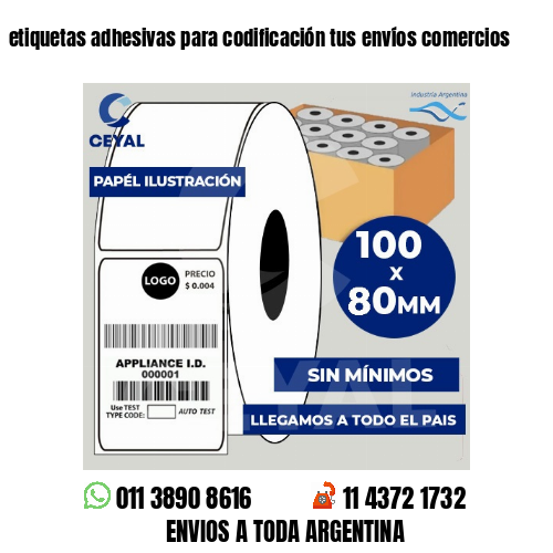 etiquetas adhesivas para codificación tus envíos comercios