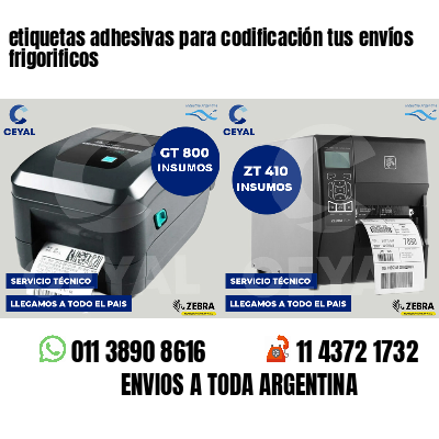 etiquetas adhesivas para codificación tus envíos frigorificos