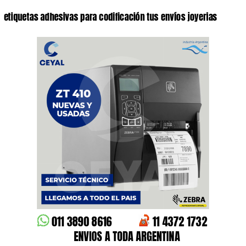 etiquetas adhesivas para codificación tus envíos joyerias