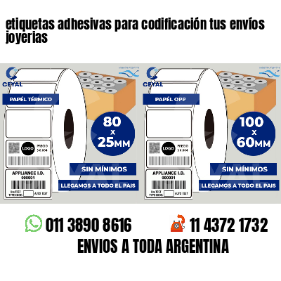 etiquetas adhesivas para codificación tus envíos joyerias