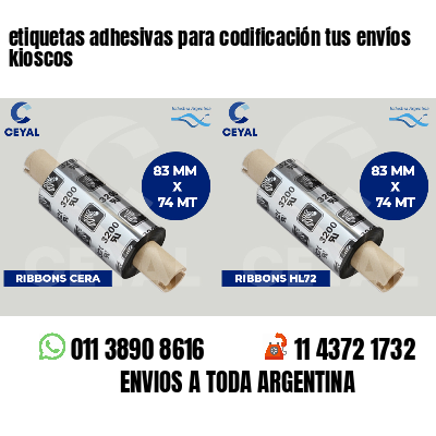 etiquetas adhesivas para codificación tus envíos kioscos