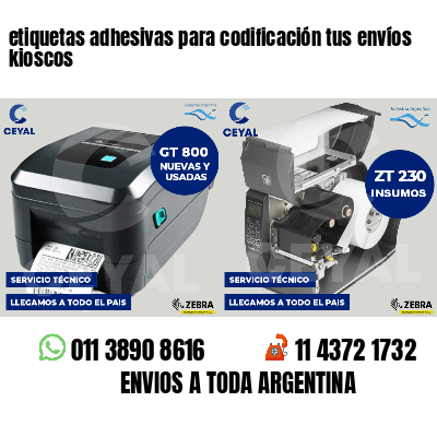 etiquetas adhesivas para codificación tus envíos kioscos
