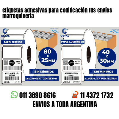 etiquetas adhesivas para codificación tus envíos marroquinería