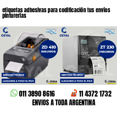 etiquetas adhesivas para codificación tus envíos pinturerías