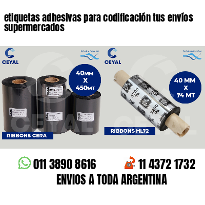 etiquetas adhesivas para codificación tus envíos supermercados