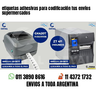 etiquetas adhesivas para codificación tus envíos supermercados
