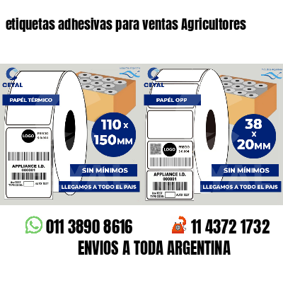 etiquetas adhesivas para ventas Agricultores