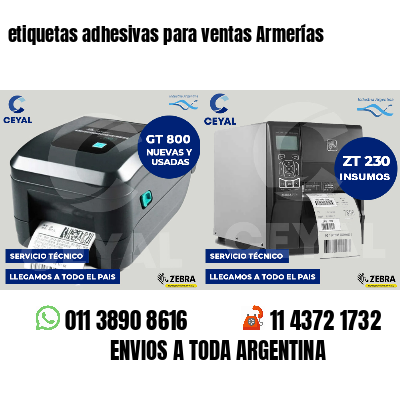 etiquetas adhesivas para ventas Armerías