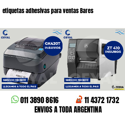 etiquetas adhesivas para ventas Bares