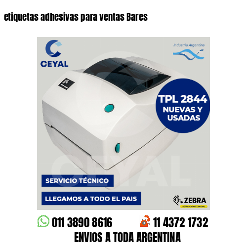 etiquetas adhesivas para ventas Bares