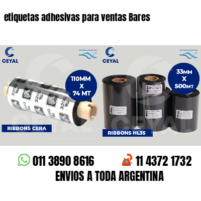 etiquetas adhesivas para ventas Bares