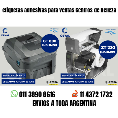 etiquetas adhesivas para ventas Centros de belleza