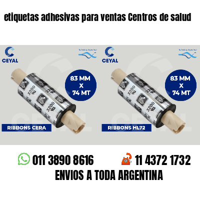 etiquetas adhesivas para ventas Centros de salud