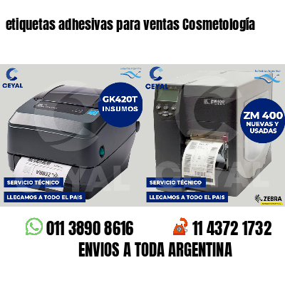 etiquetas adhesivas para ventas Cosmetología