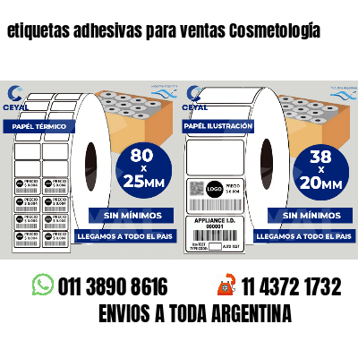 etiquetas adhesivas para ventas Cosmetología