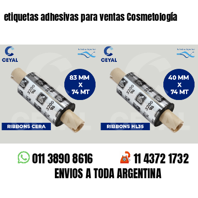 etiquetas adhesivas para ventas Cosmetología