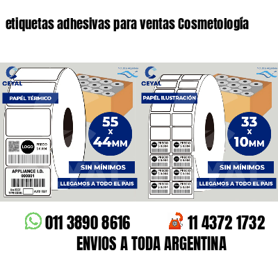 etiquetas adhesivas para ventas Cosmetología