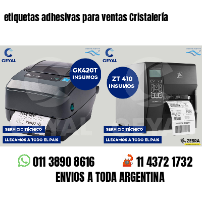 etiquetas adhesivas para ventas Cristalería