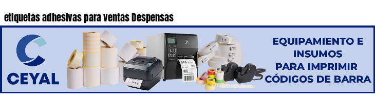 etiquetas adhesivas para ventas Despensas