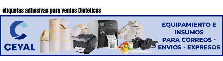 etiquetas adhesivas para ventas Dietéticas