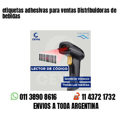 etiquetas adhesivas para ventas Distribuidoras de bebidas
