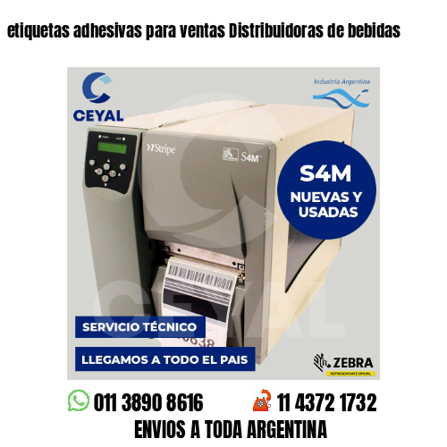 etiquetas adhesivas para ventas Distribuidoras de bebidas