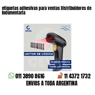 etiquetas adhesivas para ventas Distribuidores de indumentaria