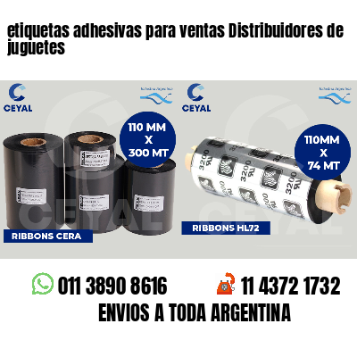 etiquetas adhesivas para ventas Distribuidores de juguetes