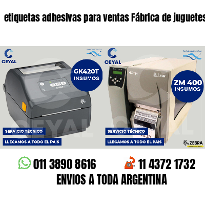etiquetas adhesivas para ventas Fábrica de juguetes