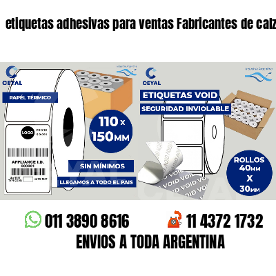etiquetas adhesivas para ventas Fabricantes de calzado