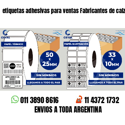 etiquetas adhesivas para ventas Fabricantes de calzado