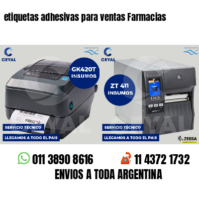 etiquetas adhesivas para ventas Farmacias